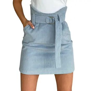 

Fashion A-Line Skirt Women High waist Evening Party Club Mini Skirt Elegant Ladies Fleece Vintage Dames Streetwear