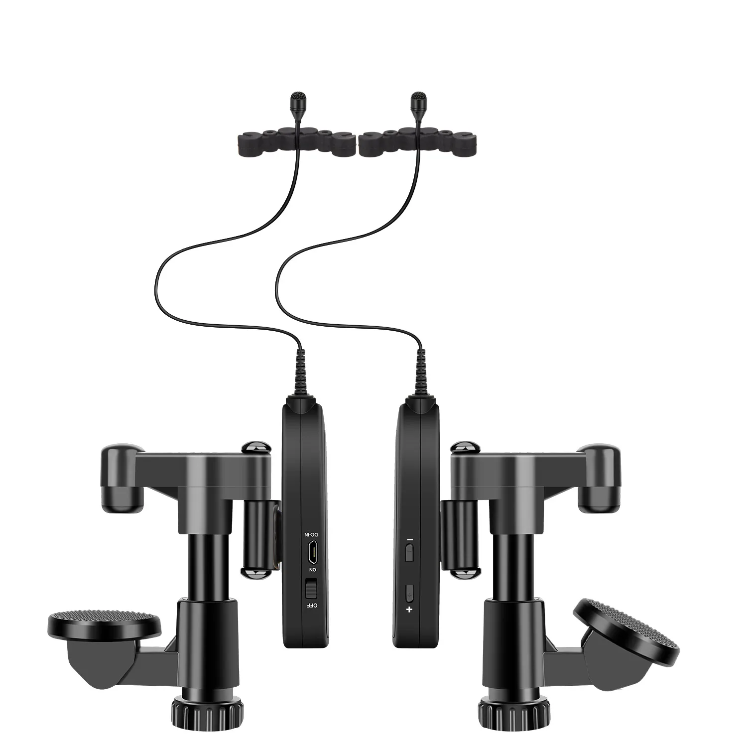 KIMAFUN Violin Microphone Wireless 2.4G Gooseneck Pick Up Instrument Clip-on Mic Receiver and Transmitter System for Violin