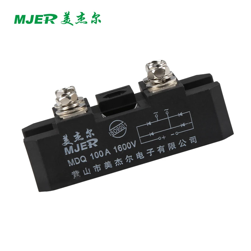 고전력 브리지 정류기 MDQ60A 100A 단상 다이오드 브리지 정류기 4단자 다이오드 브리지 정류기 모듈 MDQ100A