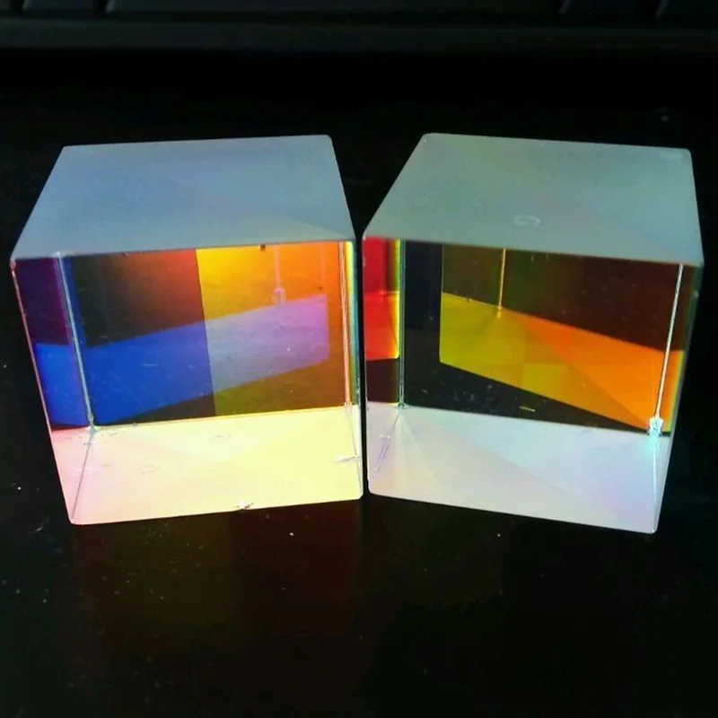 2 pces 34x34x36mm prisma educacional com defeito