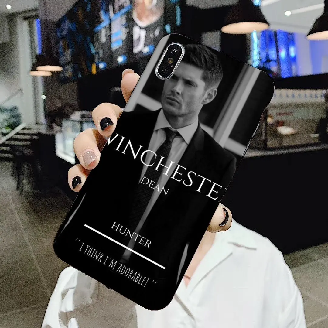 Роскошный силиконовый чехол для телефона сверхнатуральный jensen ackles iPhone 11 Pro 4 4S 5 5S