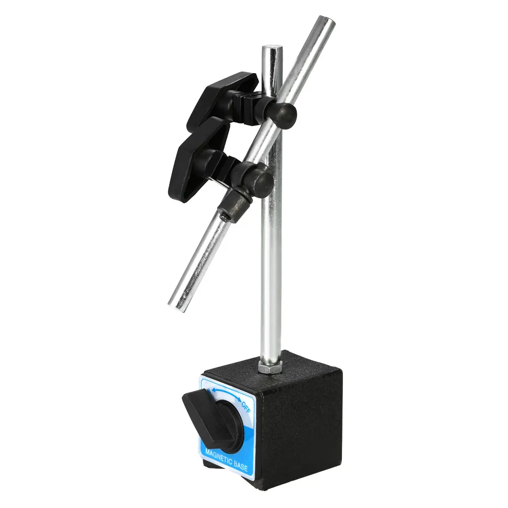 

Magnetic Base Holder Iron Mini Flexible Bracket Tool with Double Adjustable Pole for Leverage Dial Indicator Test Gauge