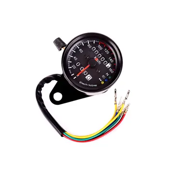 

Iztoss Universal Motorcycle Black Tachometer Odometer Gauge with LED Backlight