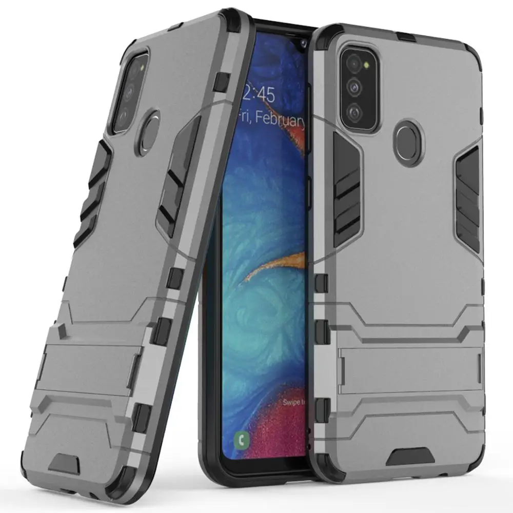 Для samsung Galaxy M30s чехол противоударный защитный резиновый силиконовый Жесткий чехол для телефона на samsung M30s M 30s Sm-m307f M307f Full - Цвет: Серый