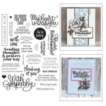 

2020 New Thanksgiving Day English Words Metal Cutting Dies and Transparent Stamp For Decoration Greeting Card Paper Scrapbooking