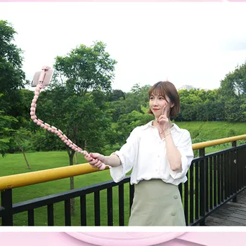

360 Flexible Cute Worm Lazy Mobile Cell Phone Holder Suction Cup Bracket Stand Up To 51cm Extended multi-function Phone Holder
