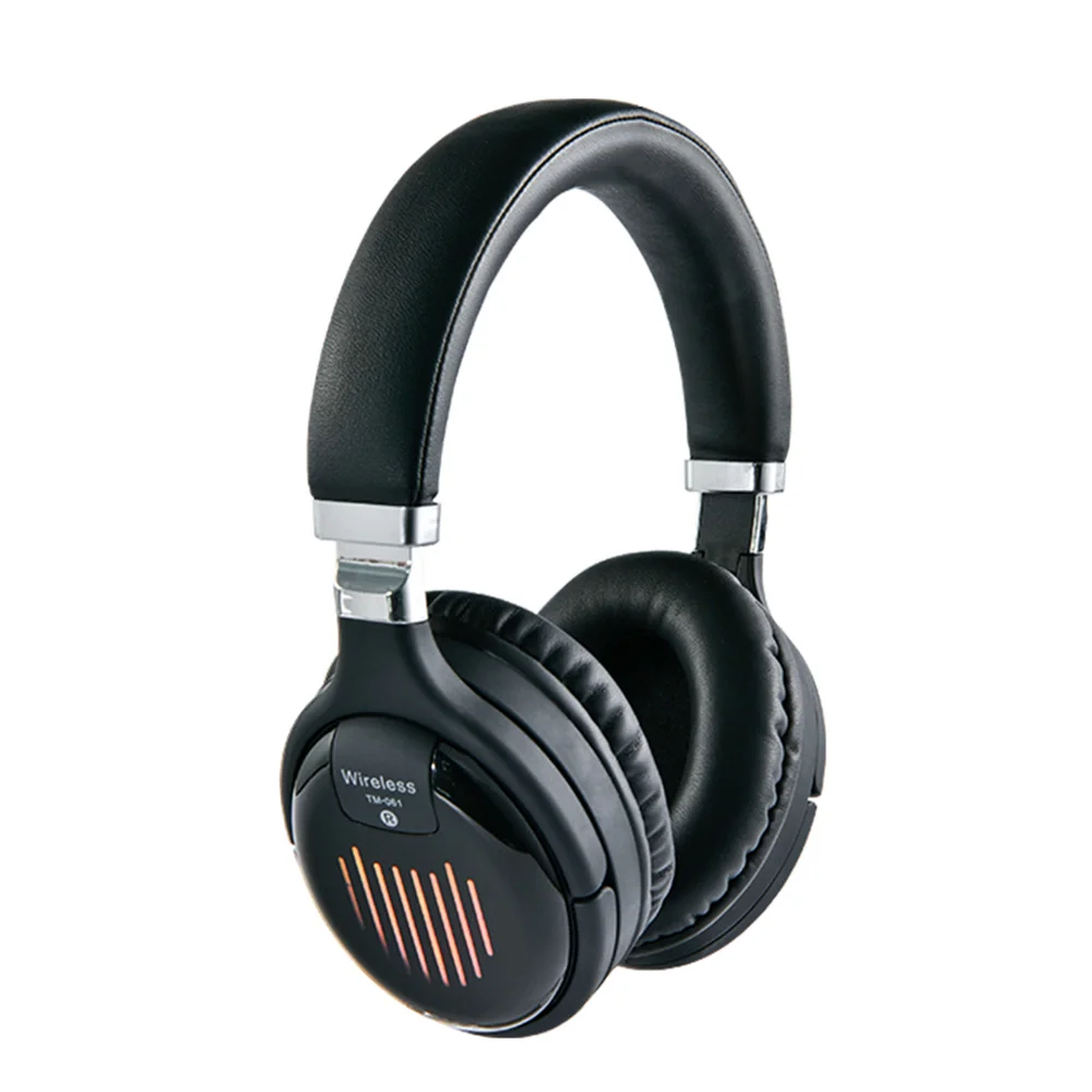 Willkey TM061 Foldable Wireless Bluetooth Headphone with FM Raido Stereo Gaming Headset Noise Reduction Earphone Support TF Card |