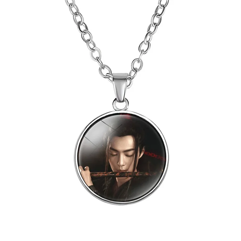 Wei WuXian Lan WangJi CHEN QING LING glass ожерелье с камнем незатаенные Xiao Zhan Wang Yibo ожерелье кулон вентиляторы коллекция подарки