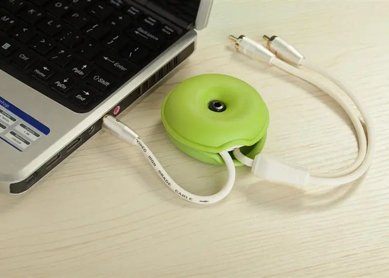 1 шт. Usb устройство для намотки кабеля наушников кабель карты силиконовый кабель менеджер красочные черепахи намотки оптом Cc-910