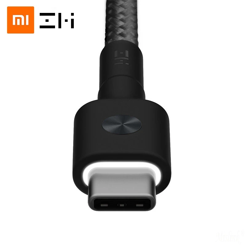 Магнитный usb кабель ZMI со светодиодной подсветкой Тип c 3 А для быстрой зарядки и