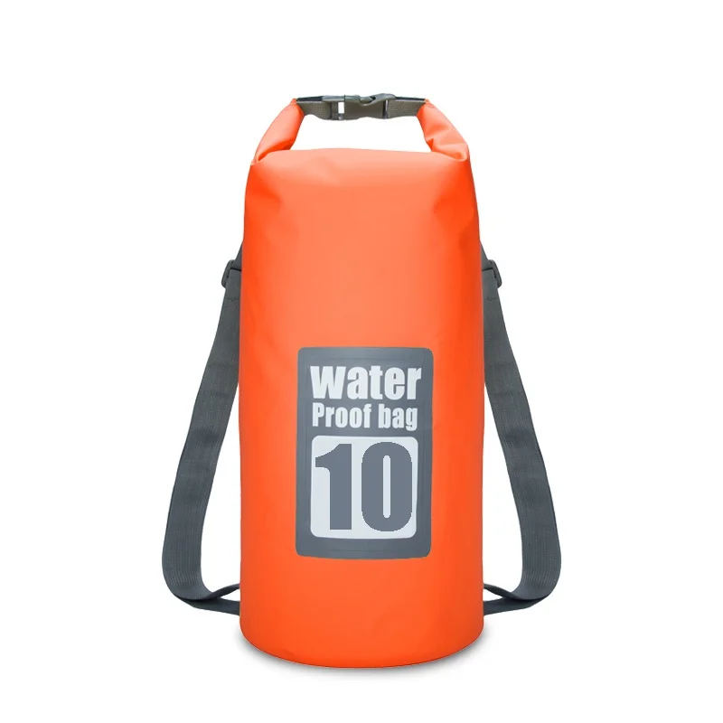 5L 10L Водонепроницаемая сухая сумка открытый пляж двойные плечевые ремни ПВХ