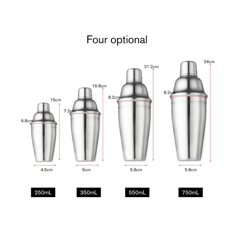 6 шт., шейкер из нержавеющей стали, миксер для вина, Мартини, комплект с Бостонским шейкером, барная посуда, набор для бармена, вечерние барные инструменты