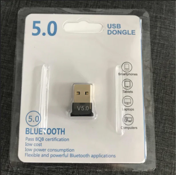 Bluetooth Adapter 5/3/2/1Pcs Bluetooth V5.0 USB Dongle Adapter For PC Desktop WIN 10 Computer PC Laptop Earphone Headphones HIFI Audio Adapter