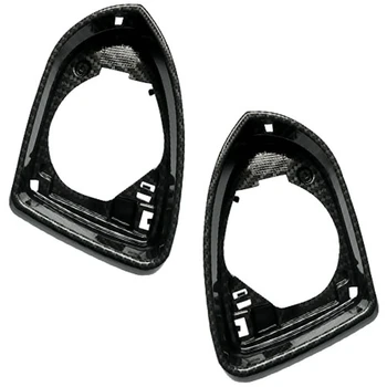 

5G0857602A Car Carbon Fiber Side Mirror Housing Frame Trim Shell For Golf 7 MK7 7.5 5G0857601A