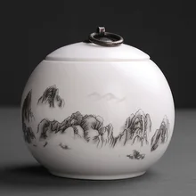 Керамические банки для чая, большие размеры, матовые белые чайные банки, кофейные банки, кухонные герметичные держатели для хранения, коробка для чая пуэр