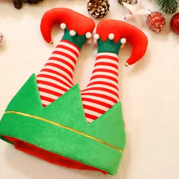 

Soft Plush Clown Pants Legs Children Adult Christmas Hat Clown Legs Hat Christmas Decorations Xmas Gifts Supplies