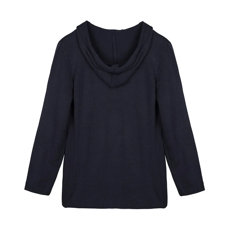 Мужской повседневный вязаный свитер, пальто, новинка, мужской осенний кардиган, свитера, Повседневная однотонная приталенная верхняя одежда с длинным рукавом