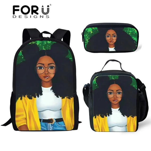 Темно-бордовый FORUDESIGNS/детские школьные сумки для девочек; Африканский Черный художественный школьный рюкзак с принтом для девочек; школьный рюкзак для детей начальной школы; женский рюкзак - Цвет: Темно-бордовый