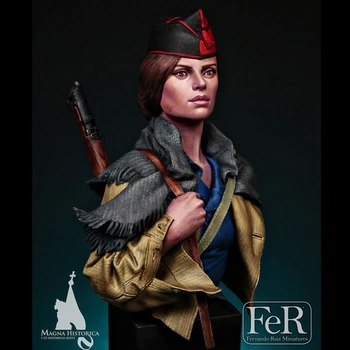 

1/12 Resin Character Bust Model Barcelona Female Militia X203