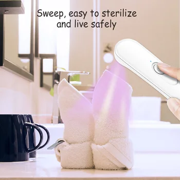 

Handheld UVC Disinfection Lamp Portable UV Sanitizer Usb Germicidal Lamp Ultraviolet Disinfection Light Travel Sterilizing Light