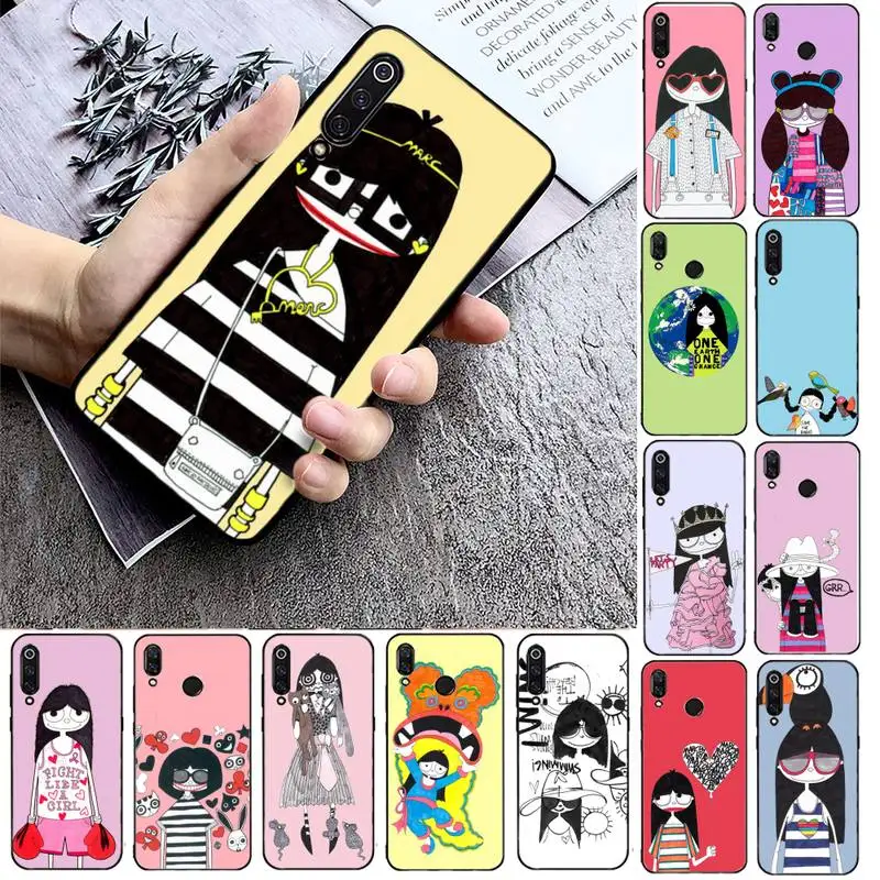 Милый чехол для телефона с Марком Джейкоба розой Золушкой девушек Xiaomi mi9 mi8 F1 9SE
