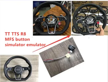 

R8 Multifunction Steering Wheel Button Control Simulator Adapter For A4 A5 B8 A6 C7 A3 install TT TTRS Steering Wheel