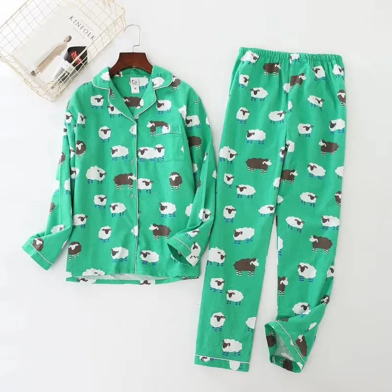 mens sleepwear set Cute white bear 100% brushed cotton men pajama sets Autumn Casual fashion animal sleepwear men homewear sexy pijamas mujer men's cotton pajama pants with pockets