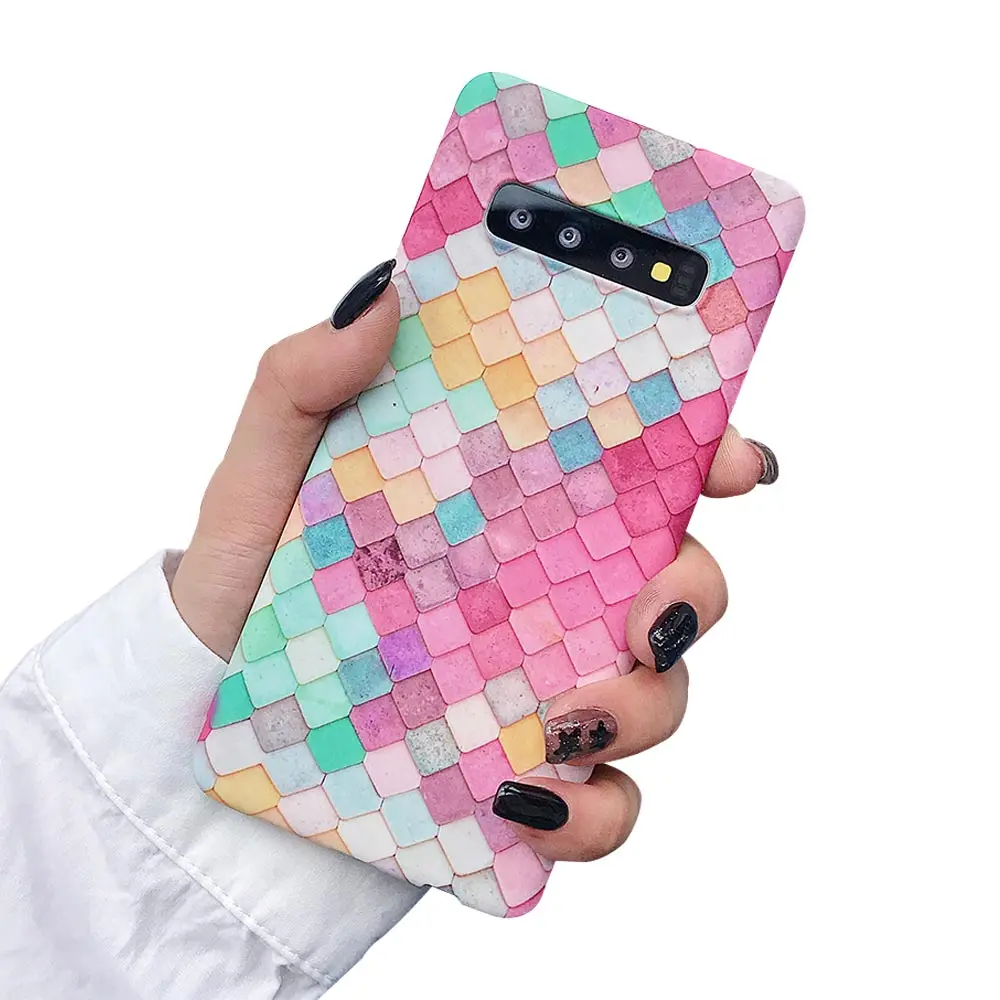 FLOVEME красочный светящийся чехол для samsung Galaxy Note 10 S10 Plus S9 Модный чехол для samsung A50 A70 A30 чехол для телефона - Цвет: Colorful 1