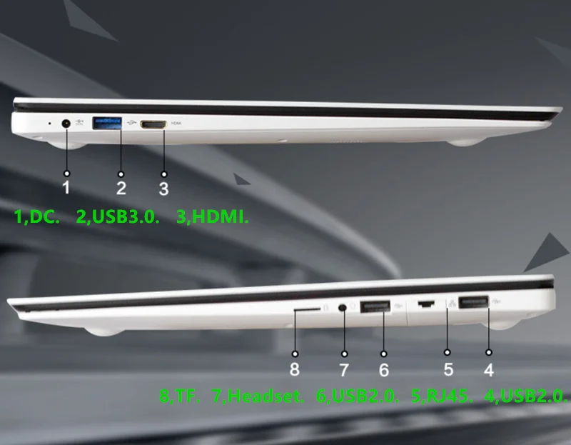 6 ГБ оперативная память + 60 SSD ноутбук ноутбуки 15,6 "1920X1080 P Intel Celeron J3455 4 ядра Windows10 USB 3,0 на продажу HD графика