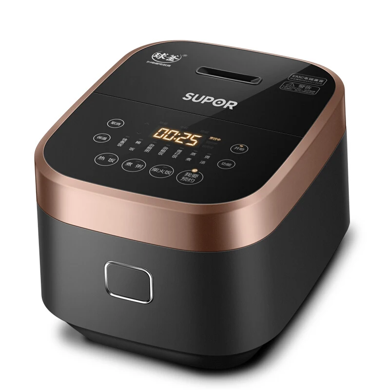 Черный 220V 800W 3L IH Electric Rice Cooker Mini Rice Cooker Intelligence Rice Cooker Electric Cooker Household Electric Food Warmer - Цвет: Черный