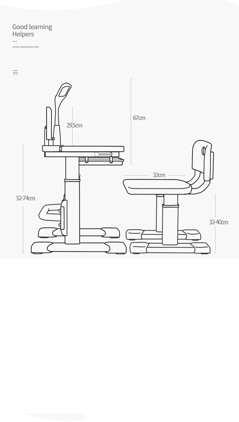 Многофункциональный детский учебный стол детский домашний стол эргономичный студенческий регулируемый стол и стул комбинация рабочего стола ang