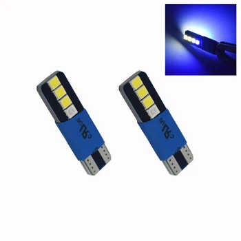 

2pcs T10 W5W 2835 8SMD Led Car Dome Reading Signal Lamp Light Bulb Auto Interior Clearance Light Car Part Accessories White Blue