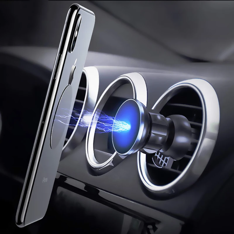 

Universal Magnetic Car Phone Holder For iPhone X XS XR Air Vent Mount Magnet Car Holders For Mobile Phone 360 Rotation