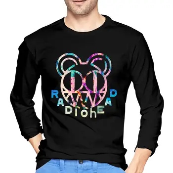 

TSDFC Radiohead Cotton Mens T Shirt Funny Long Sleeve Man Tee Black unisex men women t shirt
