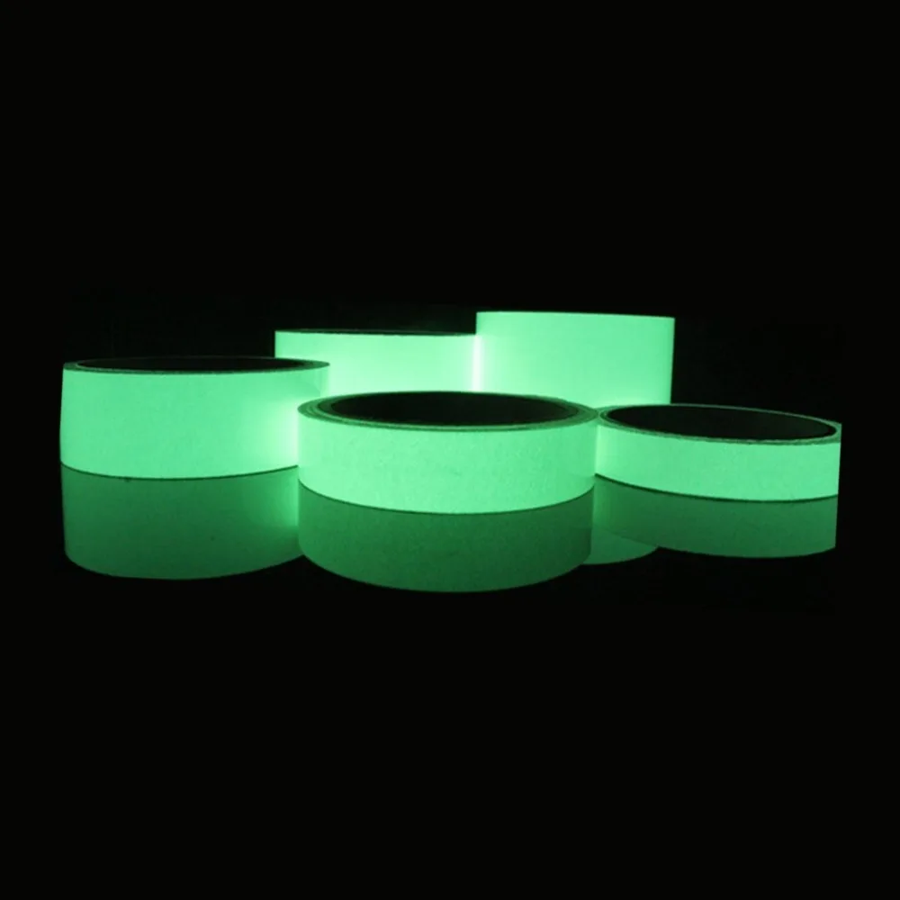 Reflective luminous tape self-adhesive paper removable luminous tape fluorescent luminous dark knock warning tape
