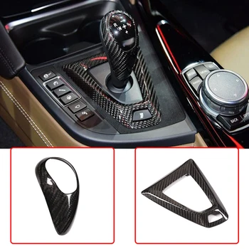 

For BMW M4 M2 M3 F87 F80 F82 F83 M5 M6 Gear Shift Head Konb Cover Carbon Fiber Base Cover Interior Trim Car Sticker Accessories
