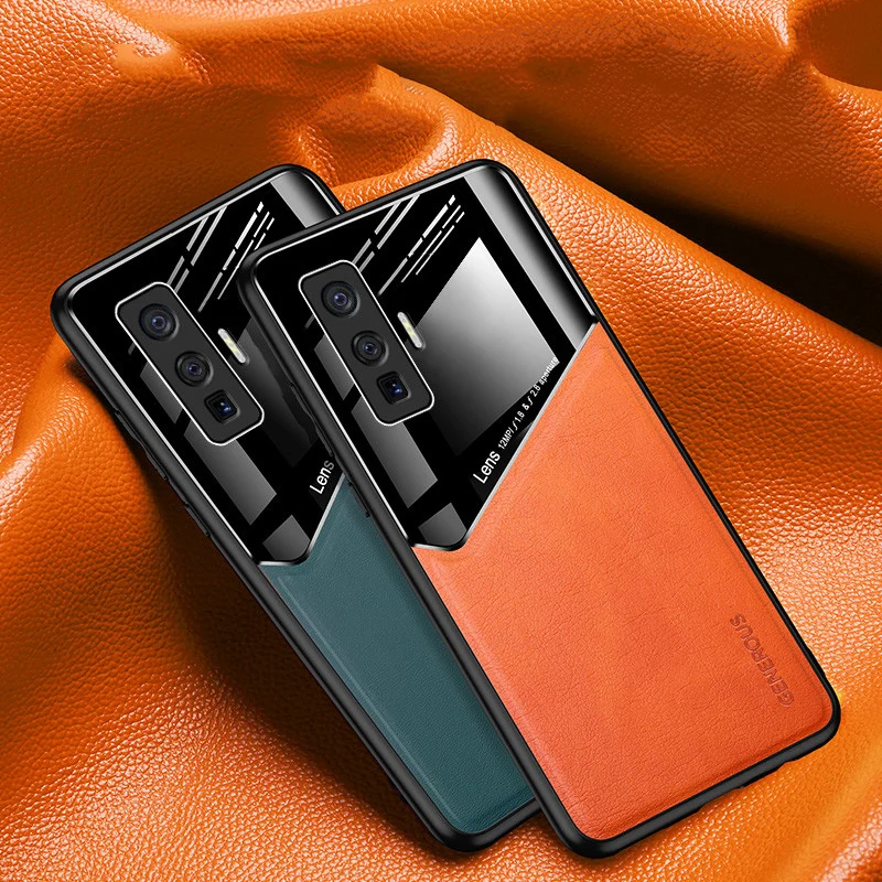 Capa de couro fashion para VIVO IQOO 3 5 Pro NEO U1 U3 U3X Z1 Z1X Capas VIVO X50 Pro X27 X23 X21 V20 SE V19 S7 S6 S5 Z6 Z5_voghion.com