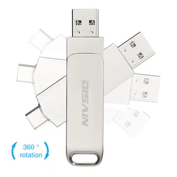 DISAIN – clé usb type c OTG, support à mémoire de 32GB 64GB 128GB, lecteur Flash, compatible avec ordinateur et Mobile, idéal pour cadeau de mariage 