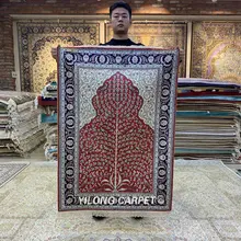 Yilong 2,7 'x4' Hereke шелковый ковер Дерево жизни ручной работы Изысканные турецкие шелковые коврики(HF208B
