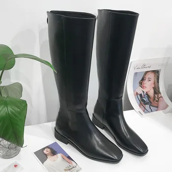 

Women Boots Over Knee Summer Booties Brand Women's Shoes Boots-women Back Zip Zipper Over-the-knee Fashion 2020 Ladies Rock