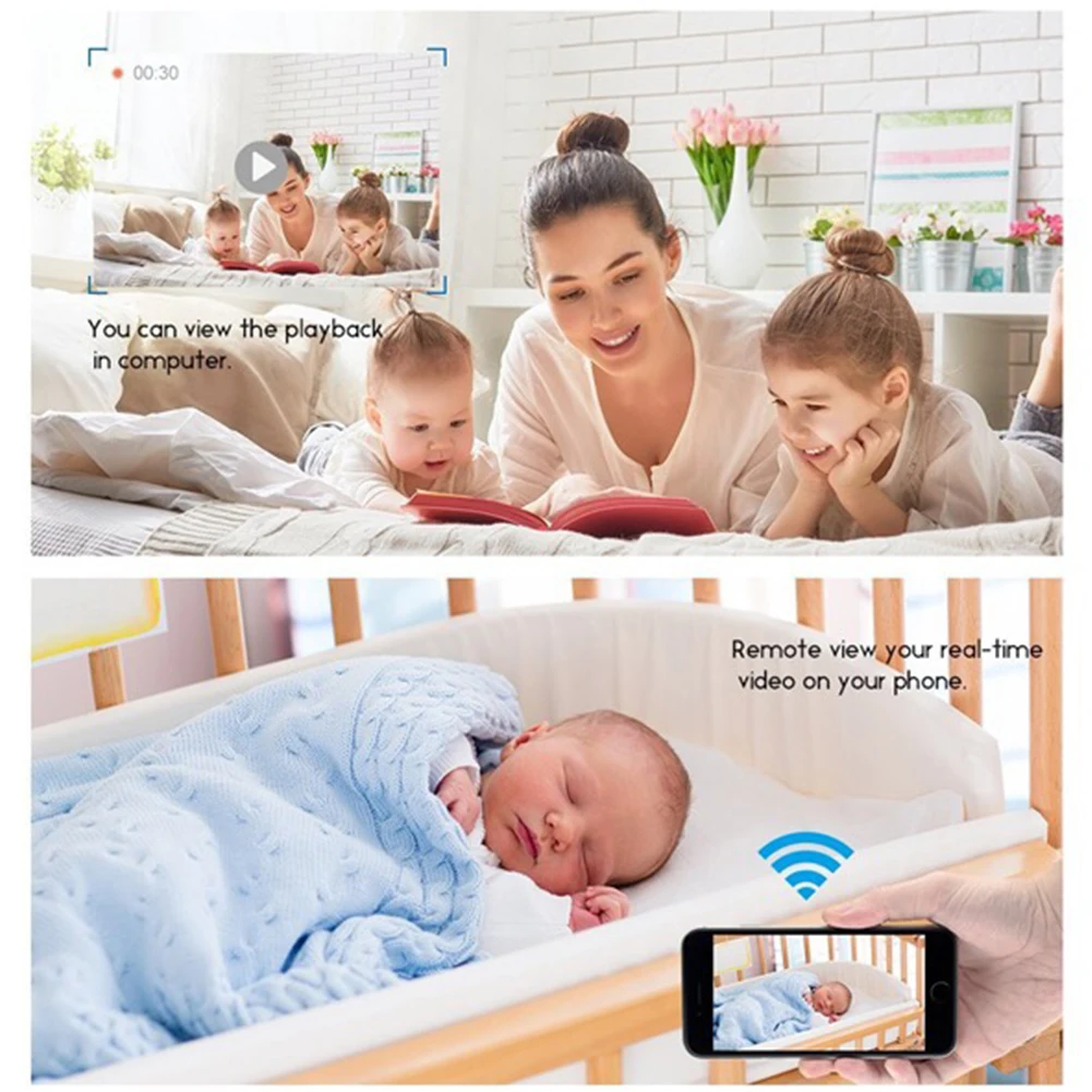 Мини Скрытая wifi IP камера ИК ночного видения для дома P2PTech видео в реальном времени для домашней безопасности