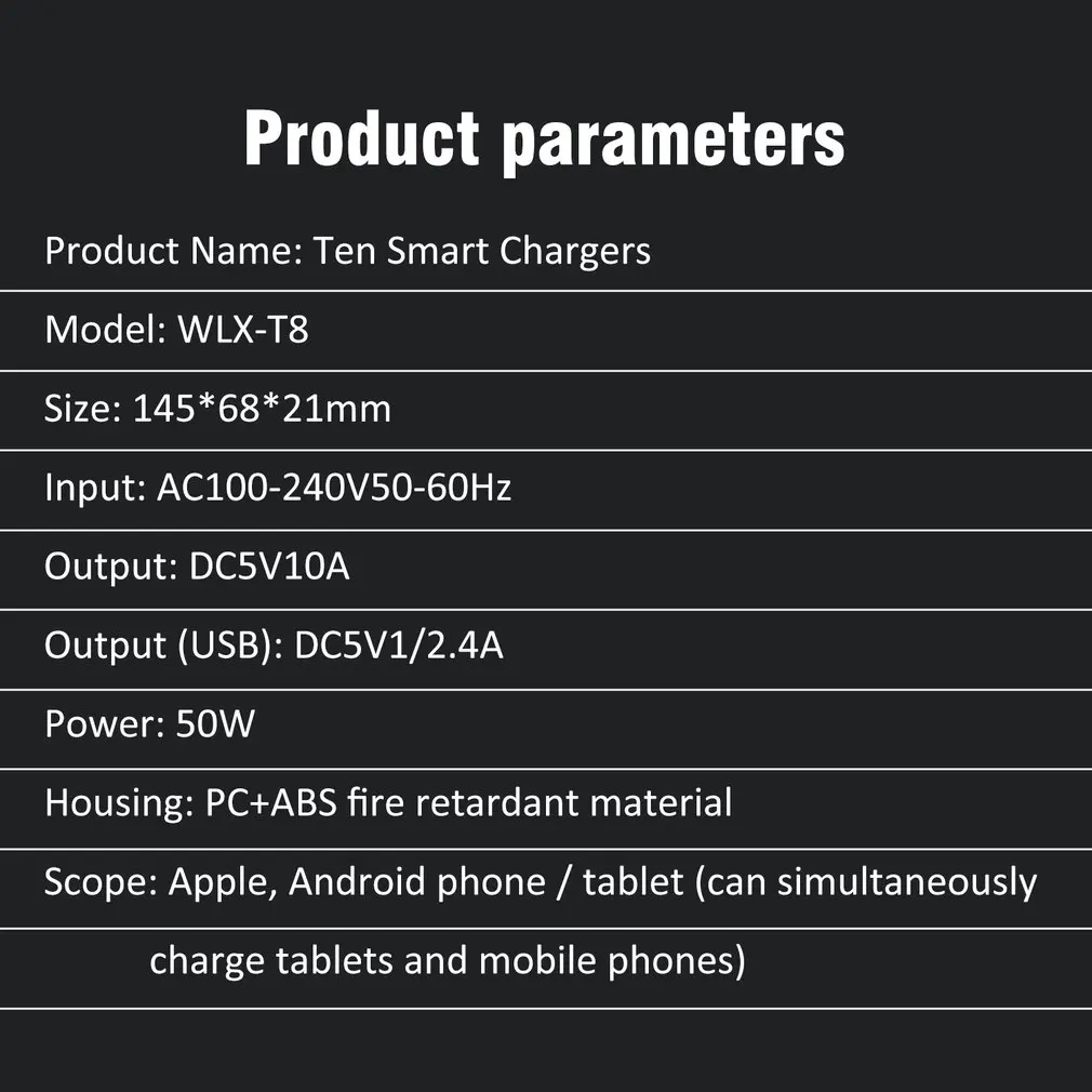 T8 мульти быстрое зарядное устройство USB зарядка несколько 10 USB телефон зарядная станция Универсальный usb-хаб Смарт зарядное устройство