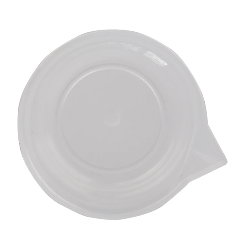 Clear White Plastic 100mL Measuring Cup Beaker for Lab Kitchen
