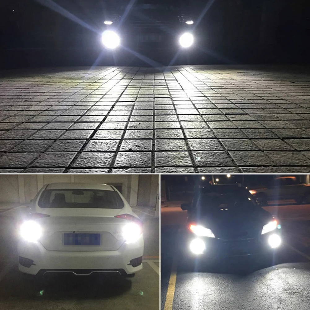 2 шт. H7 светодиодный автомобиль анти-туман светильник лампочка 12 Вт 6000K 1200LM головной светильник лампы 12SMD 3030