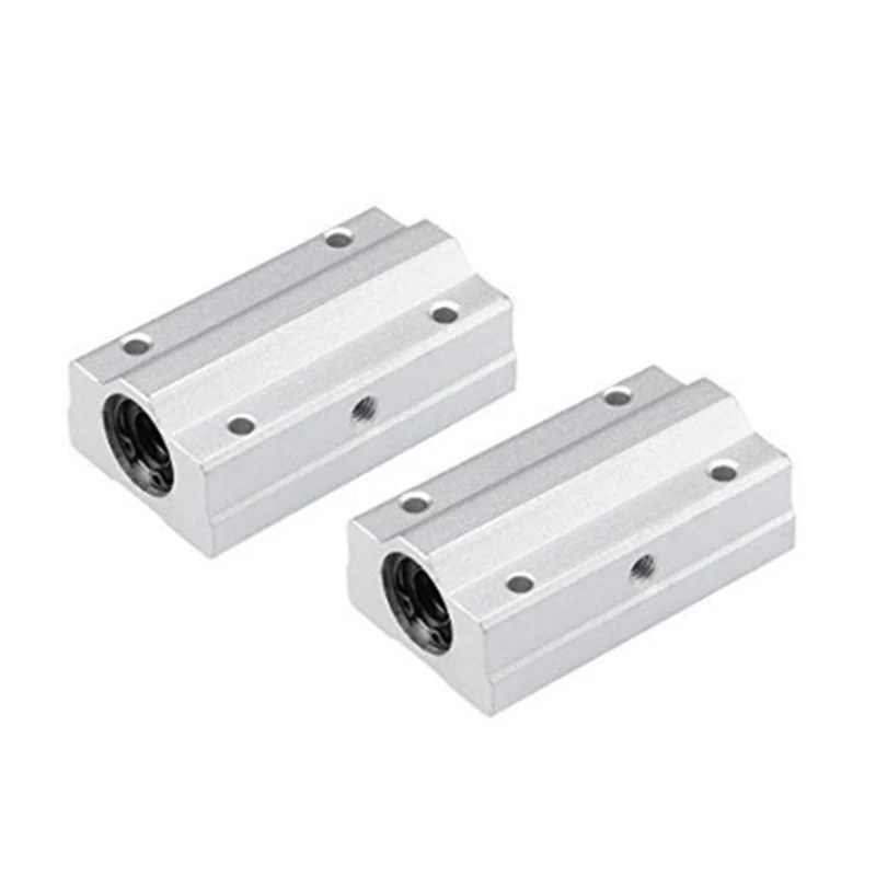 

2Pcs SCS20LUU 20mm Long Type Linear Ball Bearing Block,Bush Pillow Block Linear Shaft