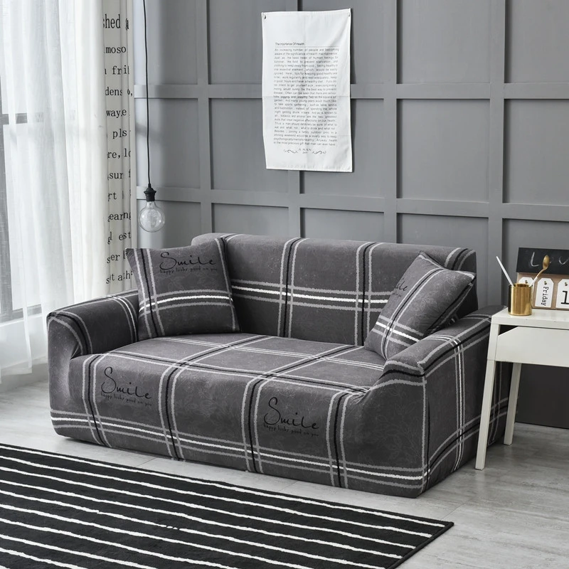 Высокоэластичные чехлы для диванов для гостиной, Геометрическая серия, растягивающиеся чехлы для диванов, угловые чехлы для диванов в форме L, чехлы для диванов