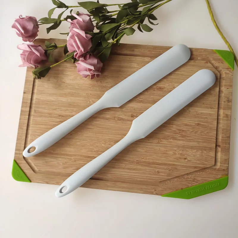 1PC Silicone Spatula Set Heat Resistant Cake Cream Butter Spatulas Mixing Scraper Baking Pastry Tools Kitchen Knife XB 003