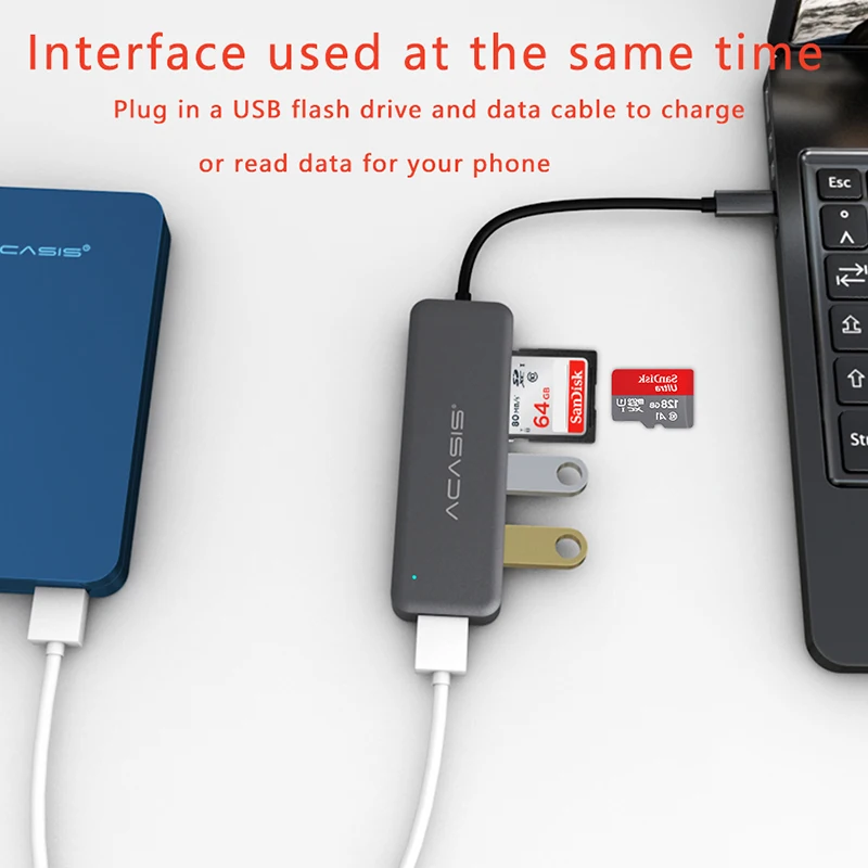 5 в 1 USB C концентратор USB-C-3,0 концентратор HDMI PD Thunderbolt 3 адаптер для samsung Galaxy S9/S8 huawei P20 Pro type C usb-хаб