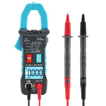 

ZOTEK ZT-QB1 Digital Clamp Meter Multimeter True-RMS Peak Hold Auto Range AC/DC Volt AC Amp Ohm NCV Continuity Tester