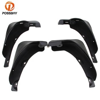 

POSSBAY Car Front Rear Mudguards Mud Flaps Fender for 2006-2011 Toyota RAV4 2.4L Black Auto Car Mudguard